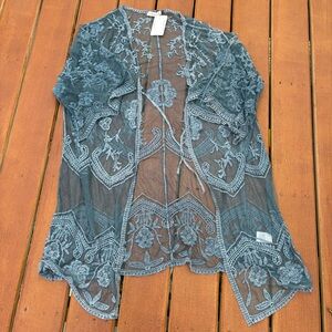 Chic Sheer Lace Cardigan